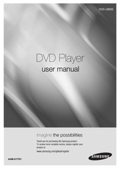 Samsung DVD-U8900 User Manual