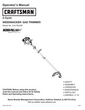Craftsman WEEDWACKER Incredi-Pull 316.794400 Operator's Manual