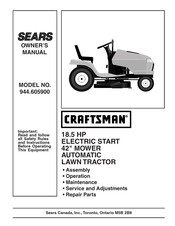 Sears CRAFTSMAN 944.605900 Owner's Manual