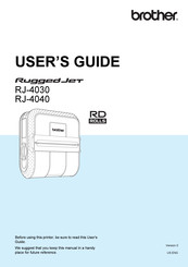 Brother RuggetJet RJ4030 User Manual