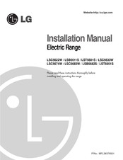 LG LSB5682SB/00 Installation Manual
