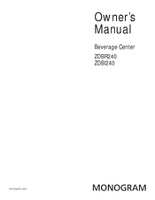 Monogram ZDBR240HBS Owner's Manual