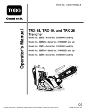 Toro TRX-26 Operator's Manual