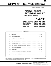 Sharp DM-FX1 Service Manual