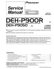 Pioneer DEH-P900R9050 Service Manual