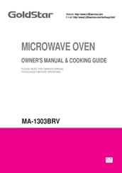 LG Goldstar MA-1303BRV Owner's Manual & Cooking Manual