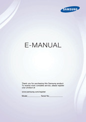 Samsung SEK-2500U/ZA E-Manual