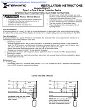 Intermatic AG2083C3 Installation Instructions