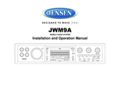 Jensen JWM9A Installation And Operation Manual