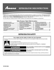 Amana ASD2522WRB02 User Instructions