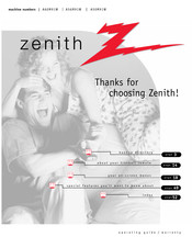 Zenith A60M91W Series Operating Manual And Warranty