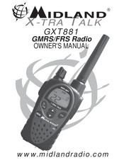 Midland X-Tra Talk GXT881 Owner's Manual