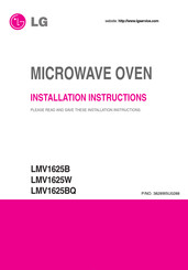 LG LMV1625BQ Installation Instructions Manual