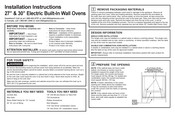 GE Monogram MOCTWODW108 Installation Instructions Manual
