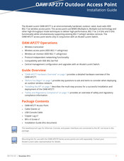 Alcatel-Lucent OAW-AP277 Installation Manual