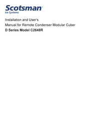 Scotsman C2648SR-3 Installation And User Manual
