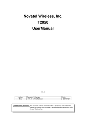 Novatel T2050 User Manual