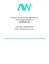National Instruments PCIe-7856 Manual