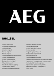 AEG BHO18BL Original Instructions Manual