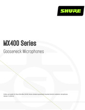 Shure Microflex MX418/C Online User's Manual