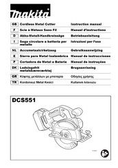 Makita DCS551 Instruction Manual