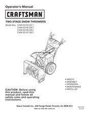 Craftsman C459-52105 Operator's Manual