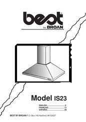 Broan best IS2304SS Manual