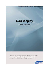 Samsung 400UXOM User Manual