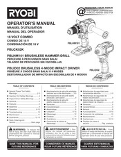 Ryobi PBLCK02K Operator's Manual