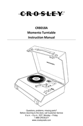 Crosley Momento CR8018A Instruction Manual