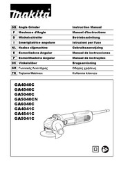 Makita GA6040CF Instruction Manual