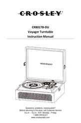 Crosley CR8017B-DU Instruction Manual
