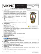 Viking 22103 Technical Data Manual