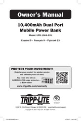 Tripp Lite UPB-10K4-S2U Owner's Manual