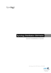 Synology DS414slim Quick Installation Manual