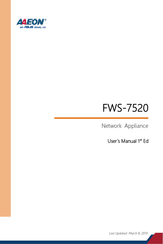 Asus AAEON FWS-7520 User Manual