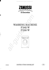Zanussi Electrolux F1045 W Instruction Booklet