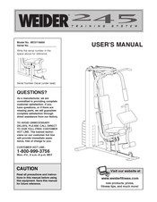 Weider WESY19000 User Manual