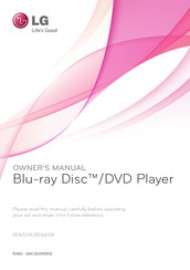 LG BD660K Owner's Manual
