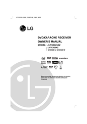 LG LH-TK3025KZ Owner's Manual