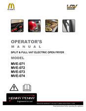 Henny Penny MVE-073 Operator's Manual