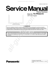Panasonic TX-PR42U10 Service Manual