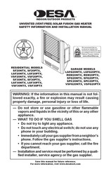 Desa VSF20PTX Safety Information And Installation Manual