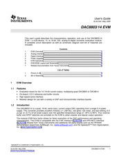 Texas Instruments DAC8803/14 EVM User Manual