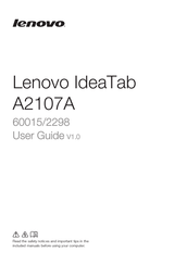 Lenovo IdeaTab A2107AF User Manual