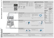 Bosch SMS6EDI02G Quick Reference Manual