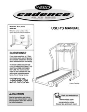 Weslo Cadence 4.6 Ds Treadmill User Manual