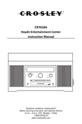 Crosley CR7018A Instruction Manual