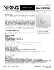 Viking VK638 Technical Data Manual
