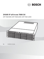 Bosch DIVAR 7000 3U Installation Manual